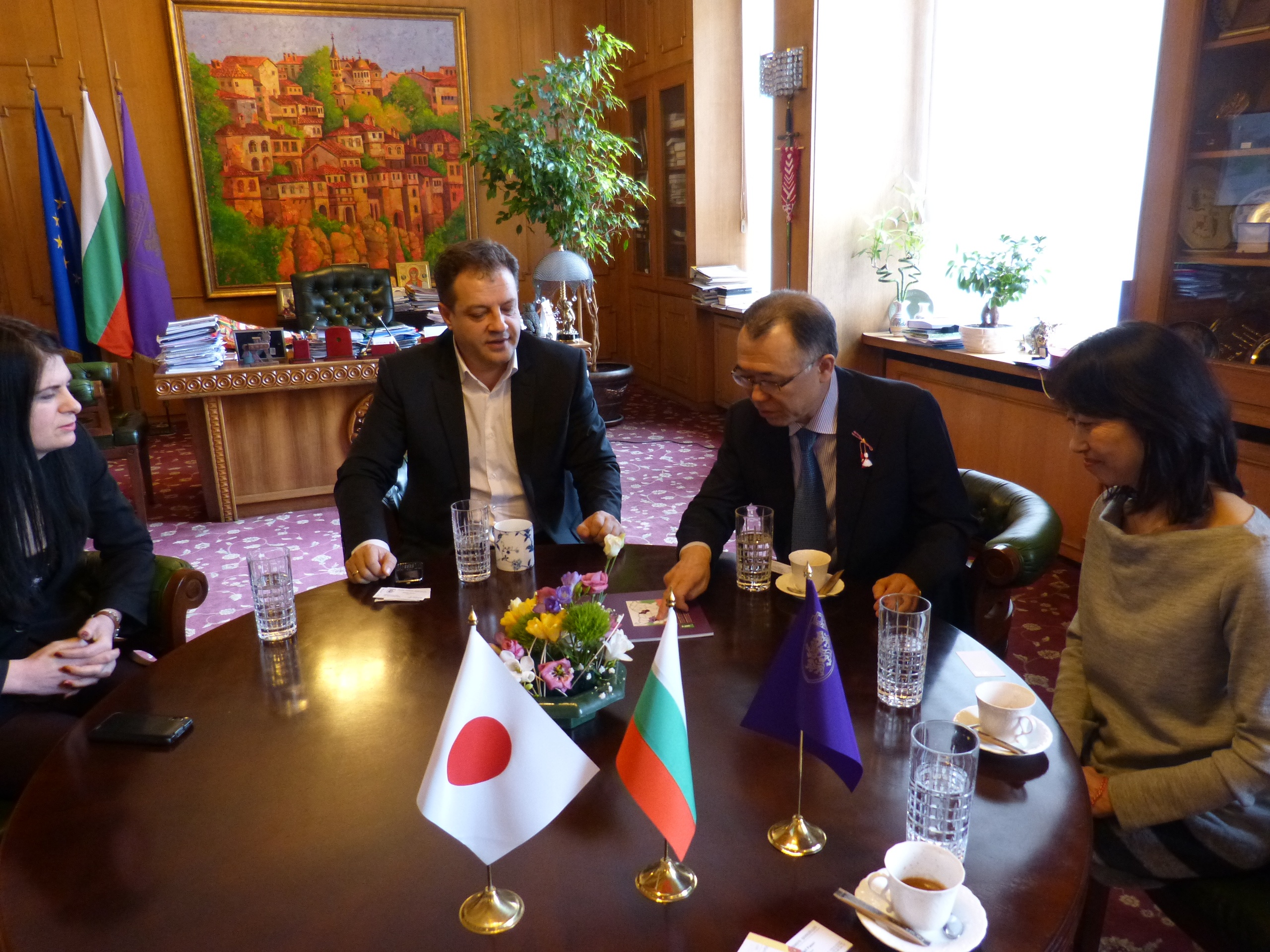 パノフ市長との会談
