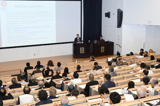 View to the seminar audience